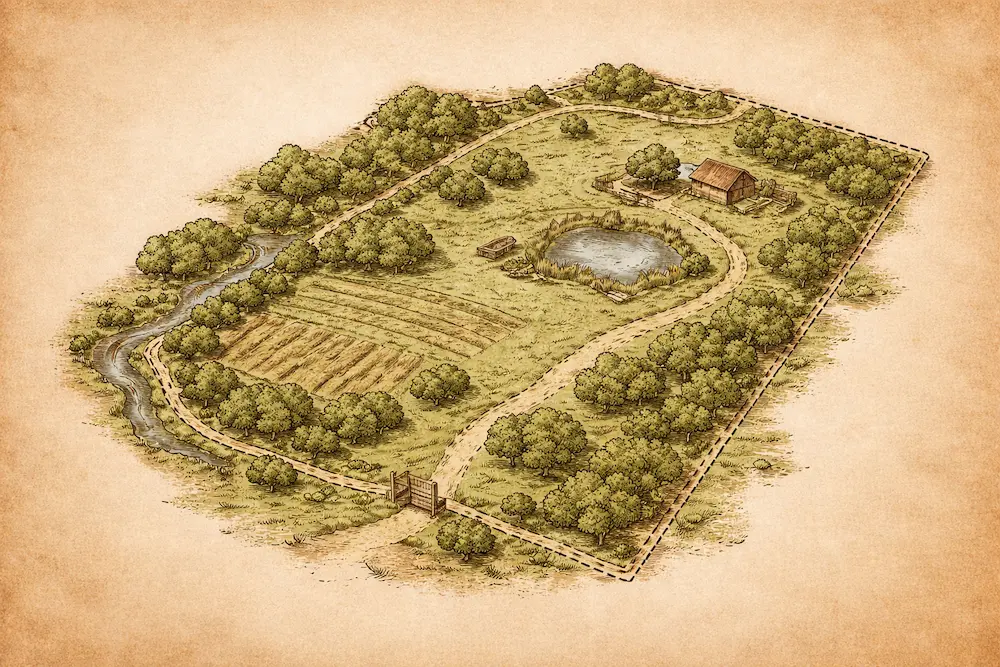 ChatGPT image of a farm