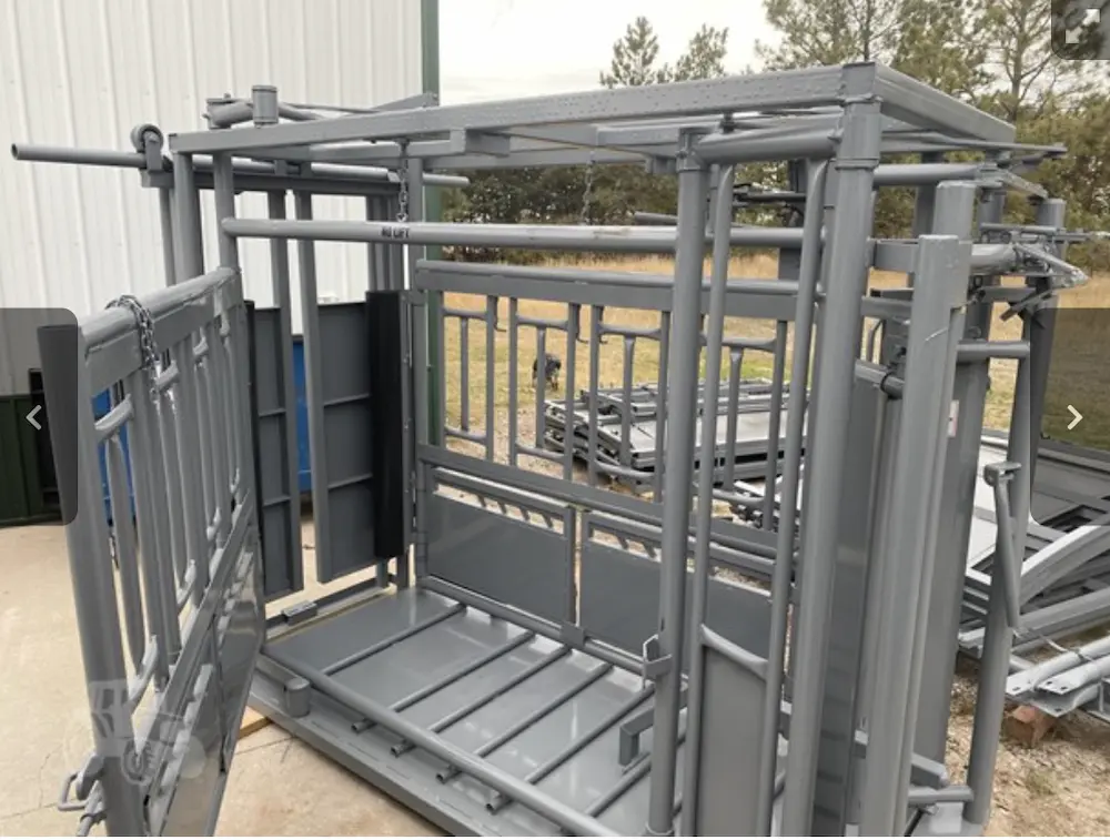 AI generated cattle squeeze chute